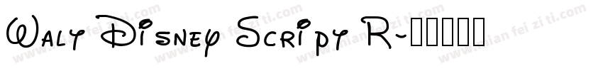 Walt Disney Script R字体转换